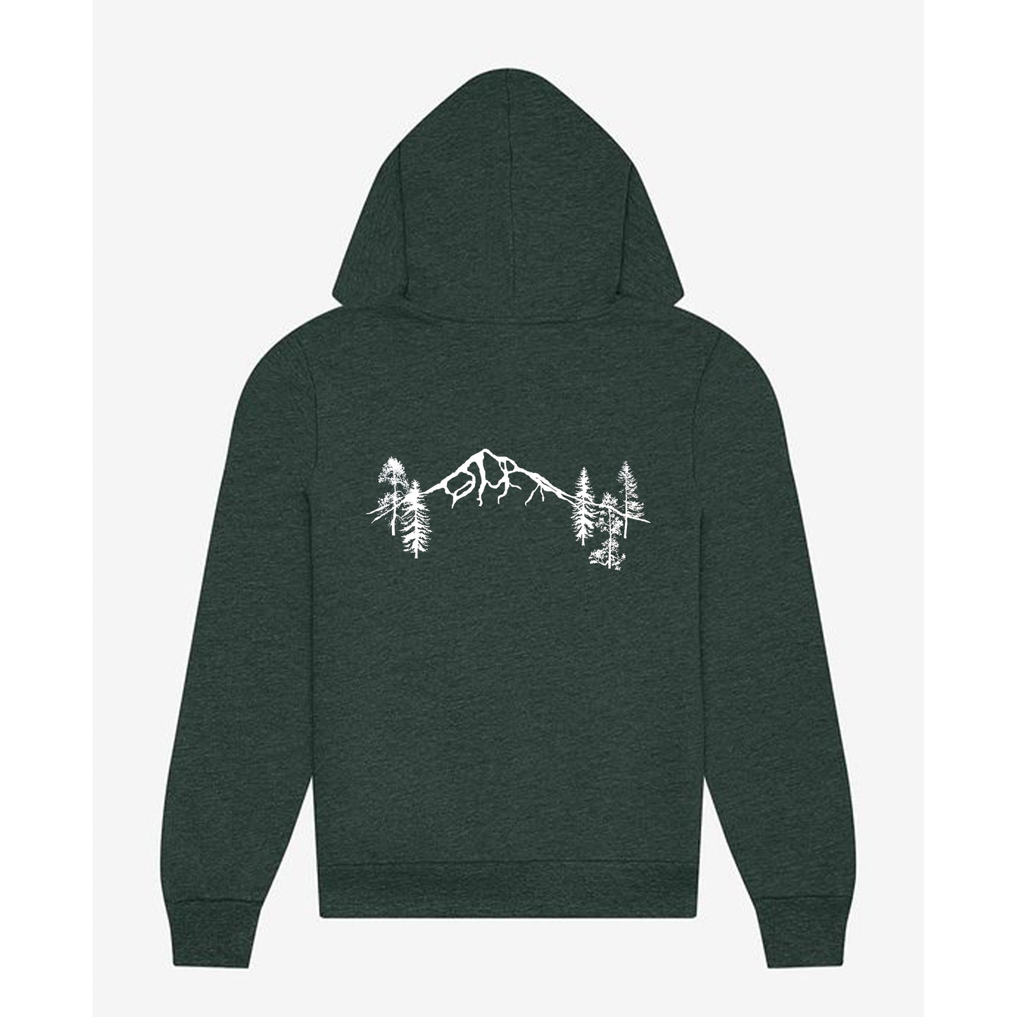 Mountain Forest - Youth & Toddler Zip-Up Hoodie Heather Forest