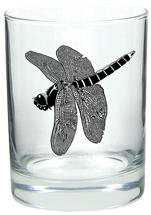 Dragonfly Jewel 14oz Tumbler Lowball Rocks Glass