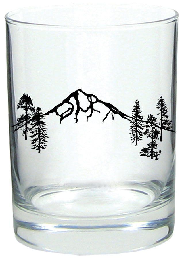 Mountain Forest 14oz Tumbler Lowball Rocks Glass