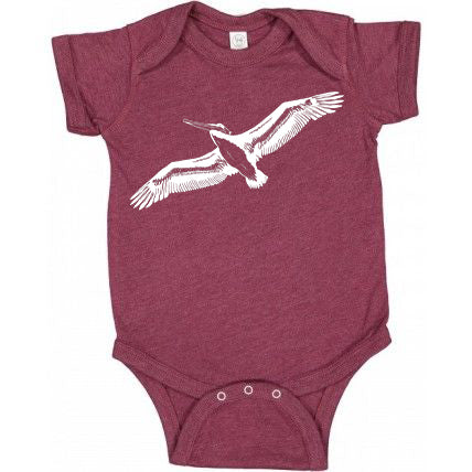 Pelicanza Beach One Piece - Infant Vintage Burgandy