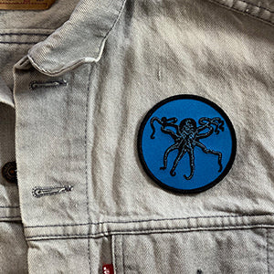 Octopus Kraken Iron-on 3" Patch