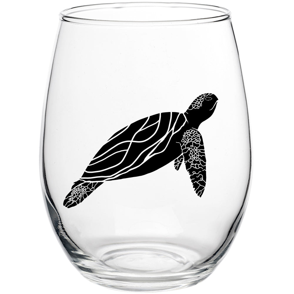Sea Turtle 15oz Stemless Wine Glass