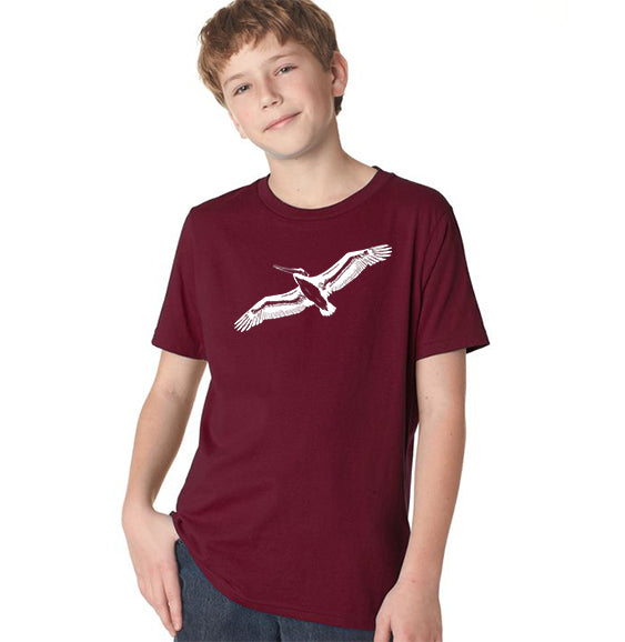Pelicanza Pelican T-Shirt - Toddler & Youth Maroon
