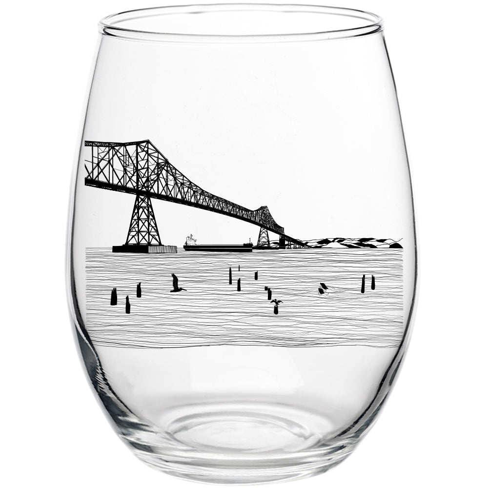 Gateway to the Sea 15oz Stemless Wine Glass