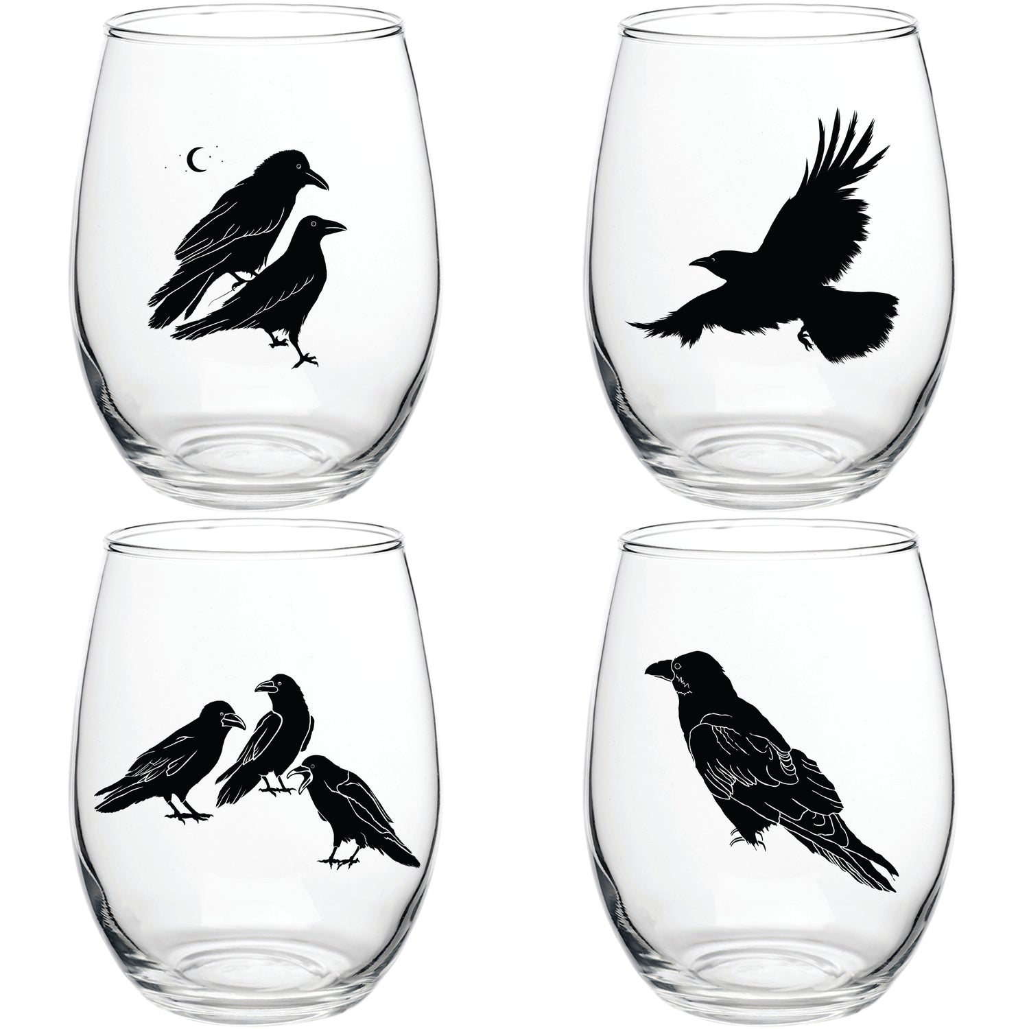 15oz Stemless Wine Glasses
