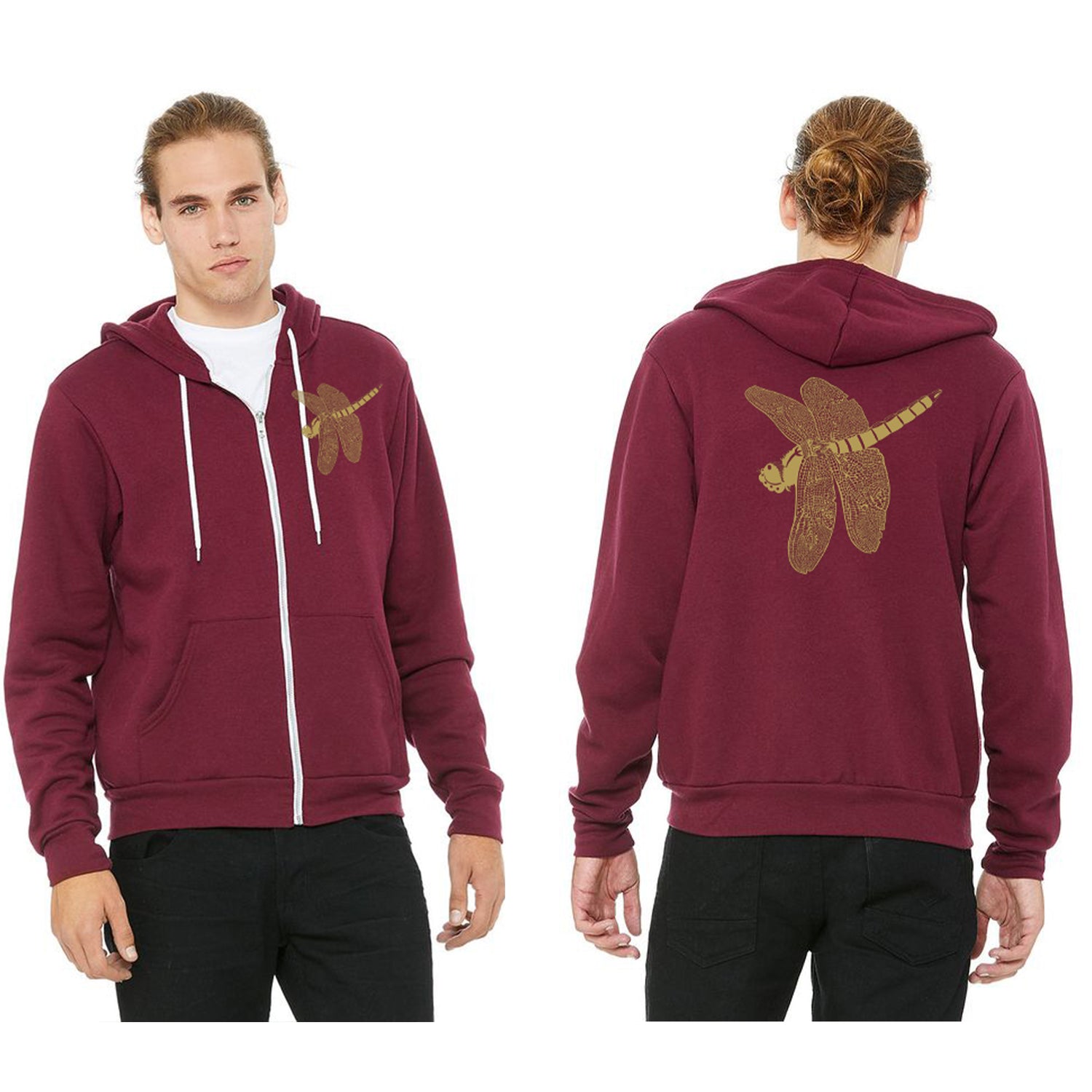 Zip up Unisex Adult Hoodies