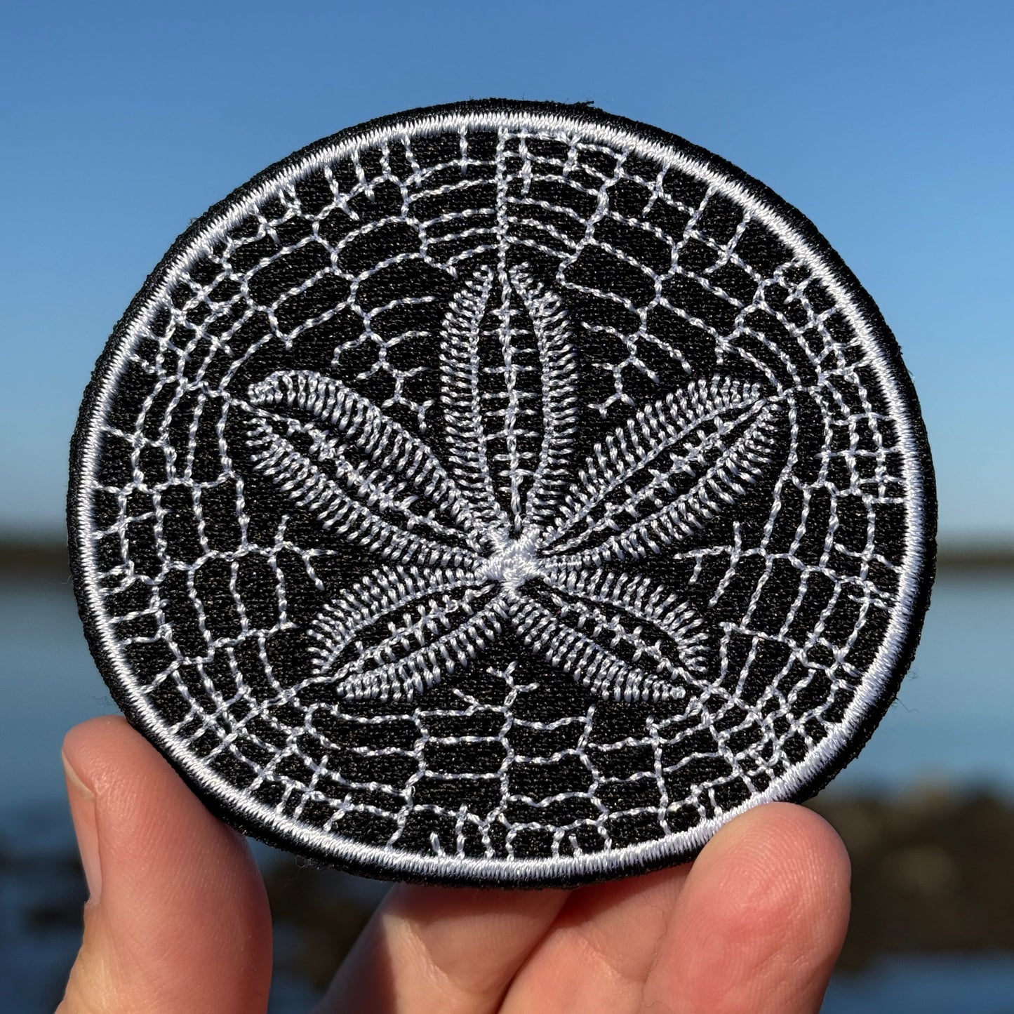Sand Dollar Iron-On-Patch