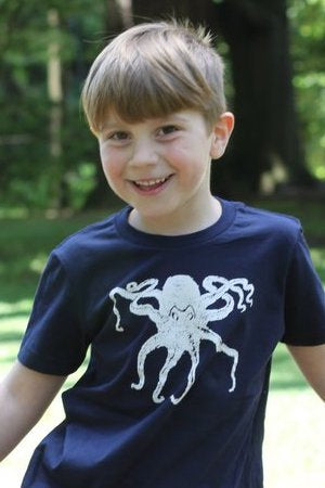 Octopus Kraken T-Shirt - Toddler & Youth Navy