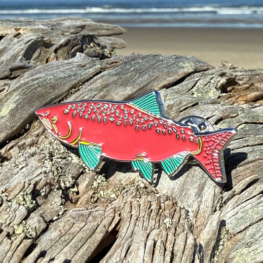 Salmon Lapel Pin
