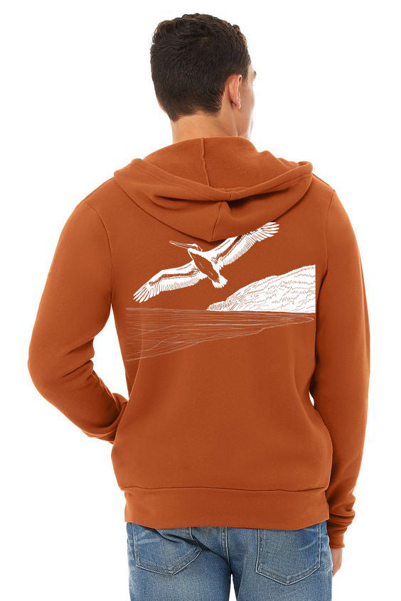 Pelicanza Beach  Ultra Soft Zip Up Hoodie - Unisex Autumn