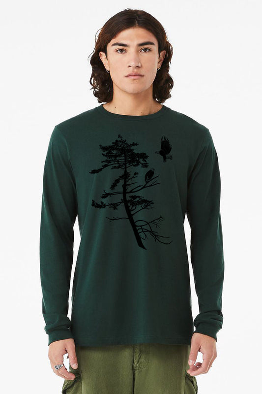 Coastal Eagles T-Shirt - Long Sleeve Unisex Forest