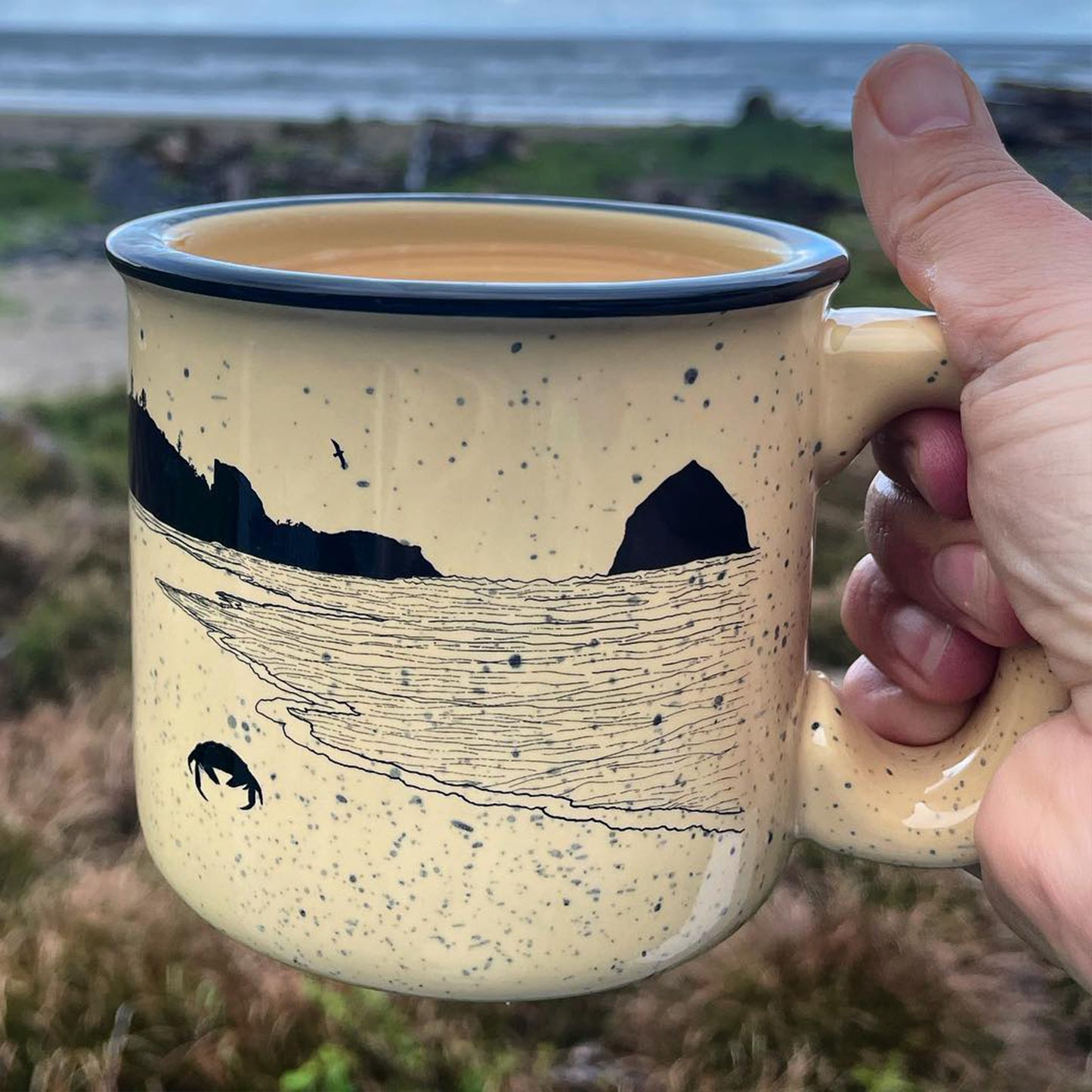 Crabby Beach 15oz Ceramic Campfire Mug