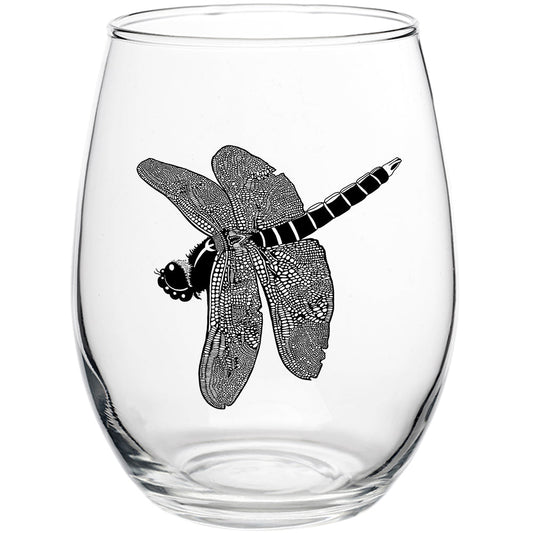 Dragonfly Jewel 15oz Stemless Wine Glass