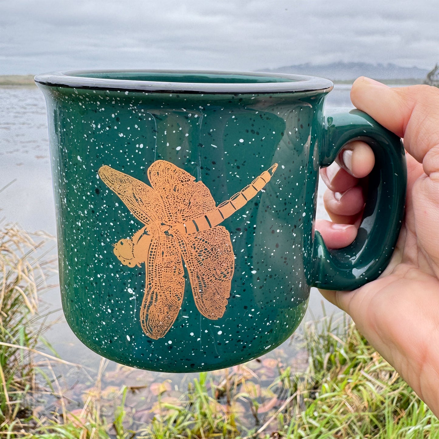 Dragonfly Jewel 15oz Ceramic Campfire Mug