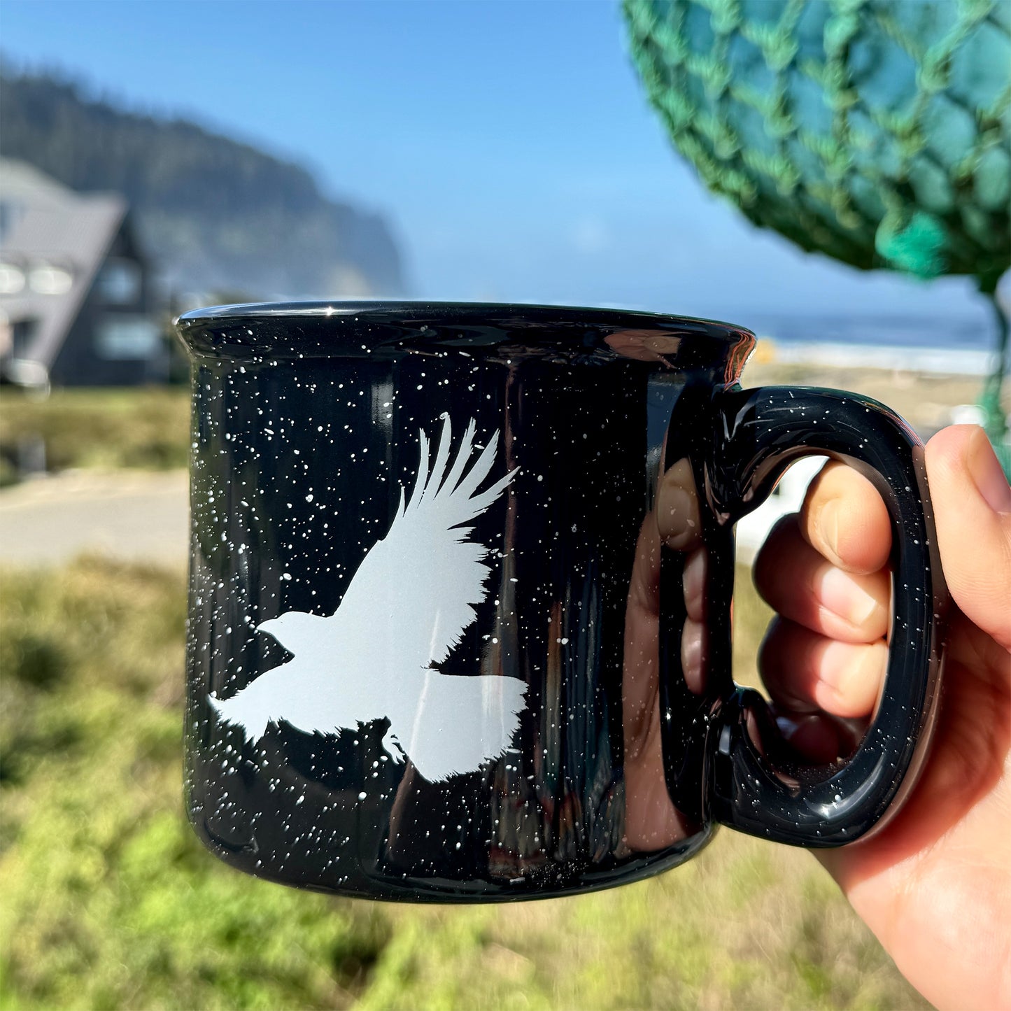 Flying Raven 15oz Ceramic Campfire Mug