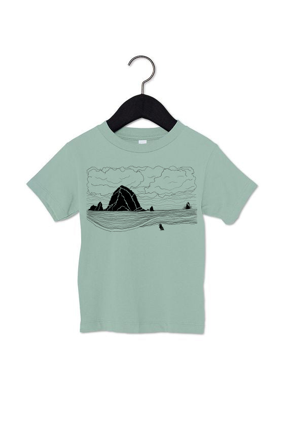 Haystack Humpback Toddler Dusty Blue & Youth Teal T-Shirt