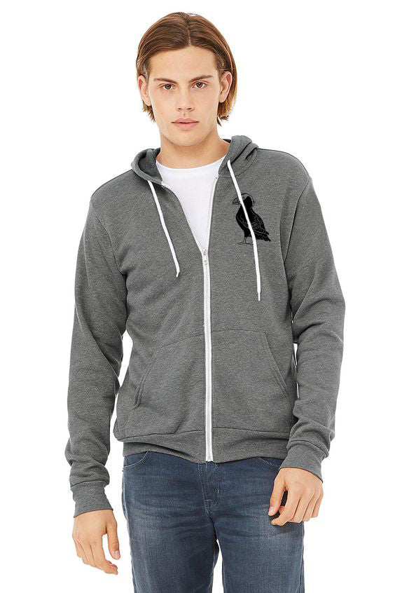 Haystack Humpback Ultra Soft Zip Up Hoodie - Unisex Deep Heather