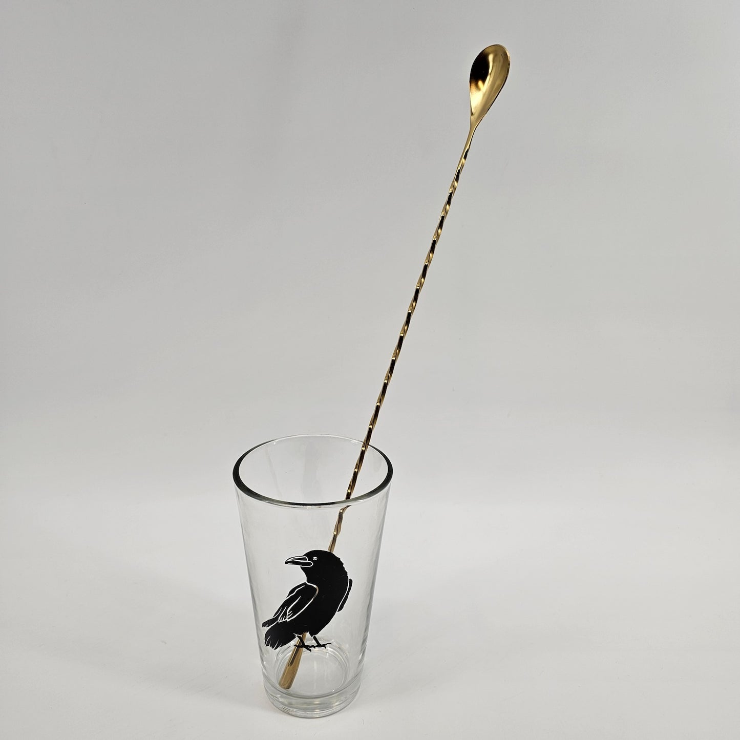 Twisted Cocktail Mixing Spoons - Rainbow, Gold or Silver Finish