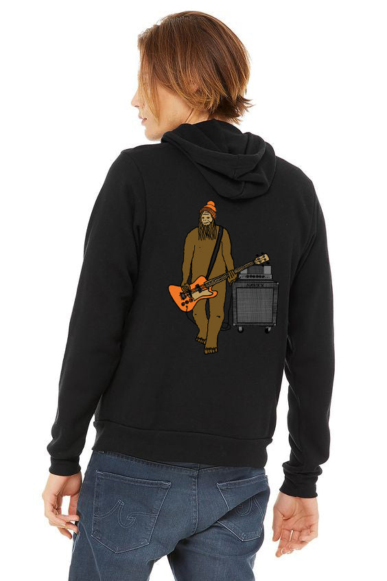 Mr Big On Bass Ultra Soft Pull Over Hoodie - Unisex Black
