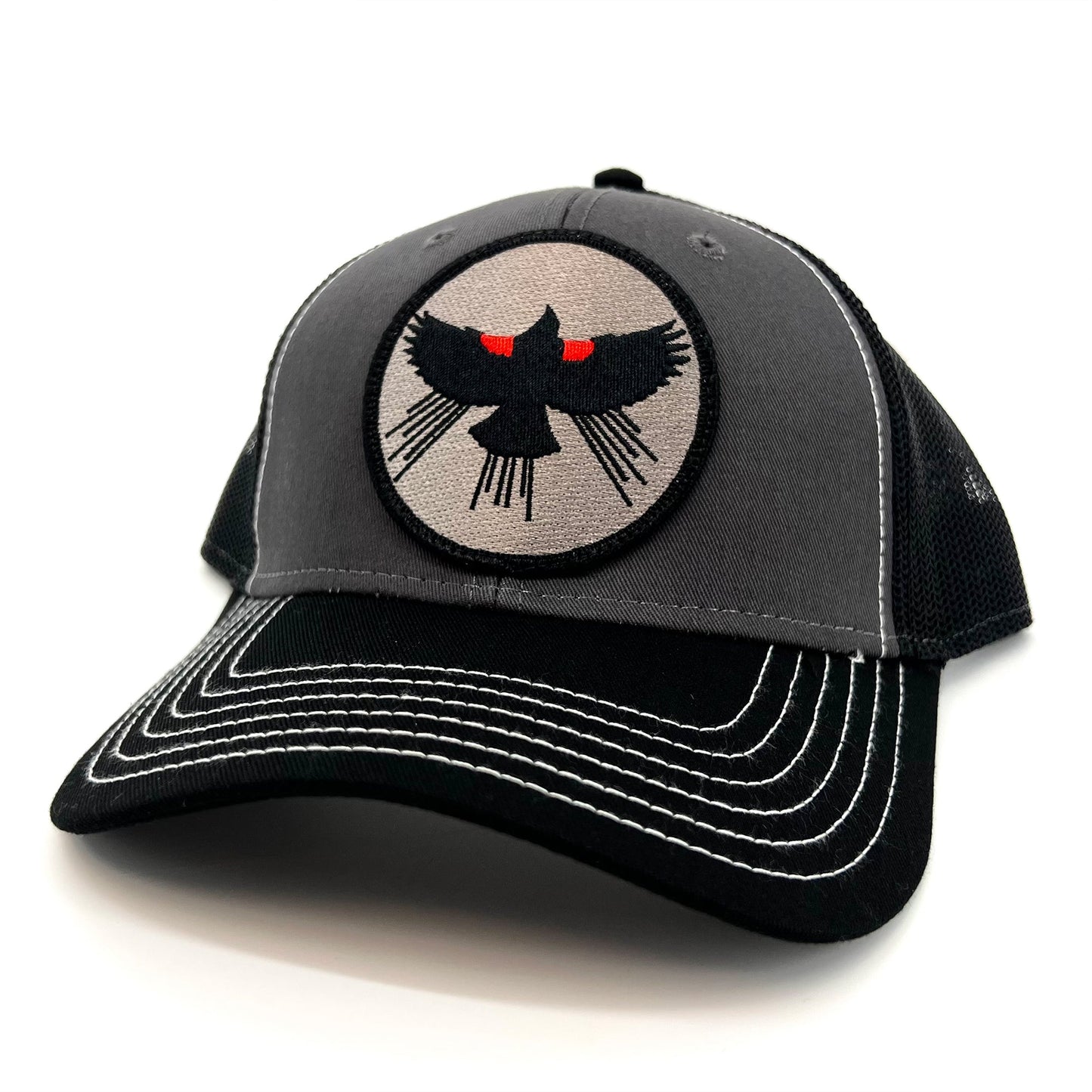 Red Winged Black Bird Caps and Beanies