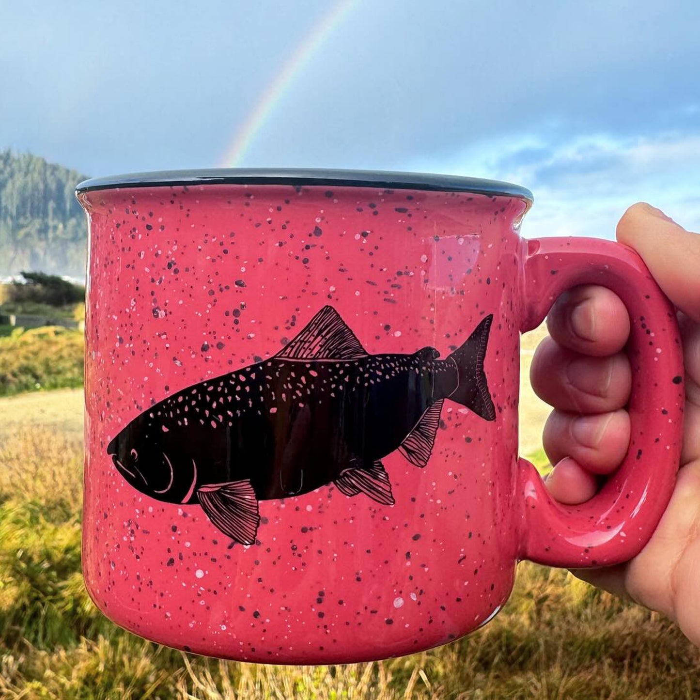 Salmon 15oz Ceramic Campfire Mug