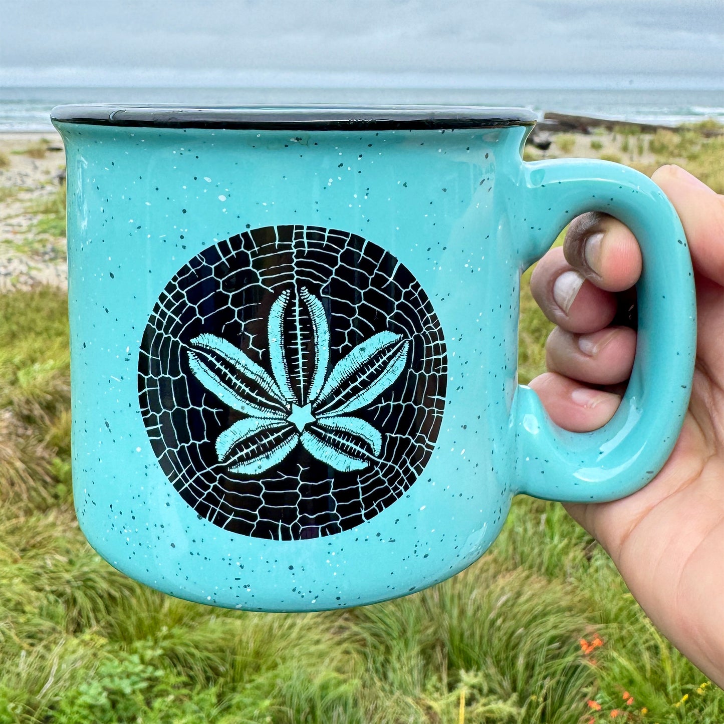 Sand Dollar 15oz Ceramic Campfire Mug