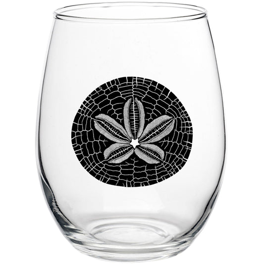 Sand Dollar 15oz Stemless Wine Glass