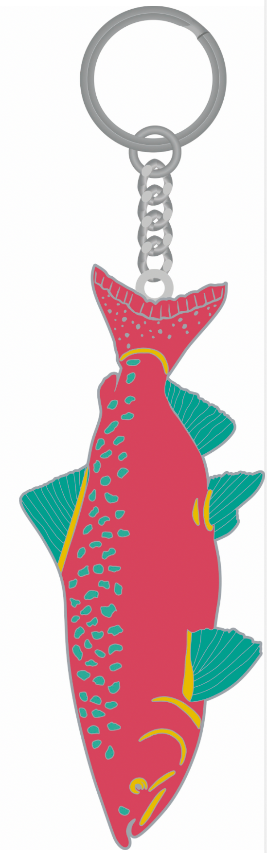 Salmon Key Chain