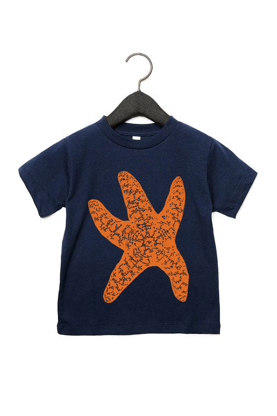 Sea Star Starfish T-Shirt - Toddler & Youth Navy