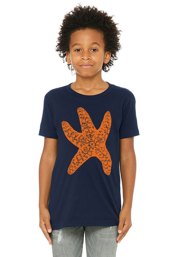 Sea Star Starfish T-Shirt - Toddler & Youth Navy