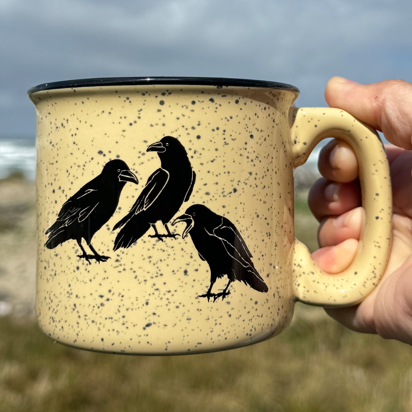 Raven's Chat 15oz Ceramic Campfire Mug