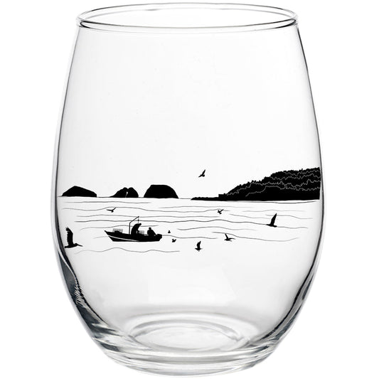 Bay Bounty 15oz Stemless Wine Glass