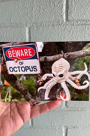 Beware of Octopus Kraken Post Card