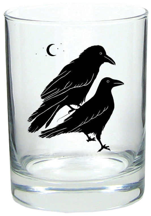 Celestial Raven 14oz Tumbler Lowball Rocks Glass