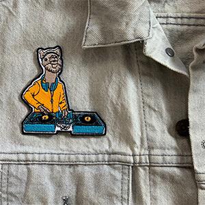DJ LlamaRama Iron-On-Patch