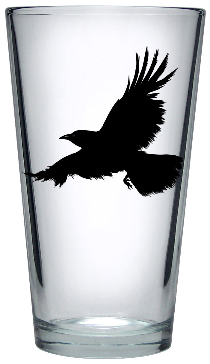 Flying Raven 16oz Pint Glass