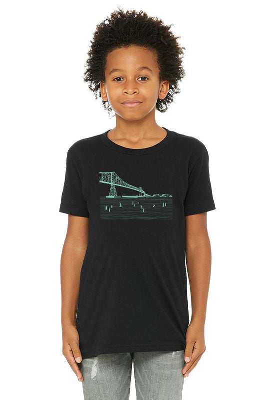 Gateway to the Sea Toddler & Youth T-shirt Black
