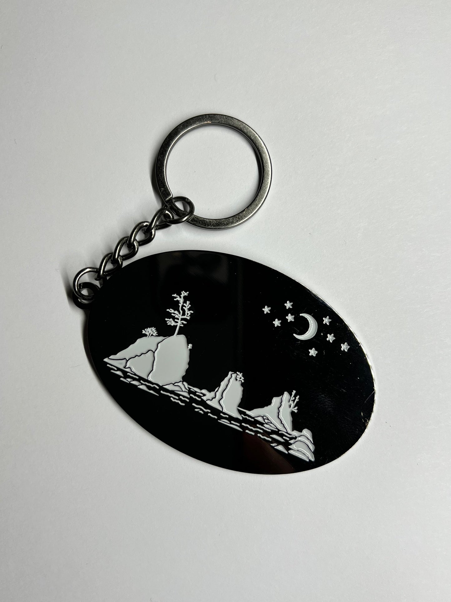 Moon Over Three Graces Key Chain