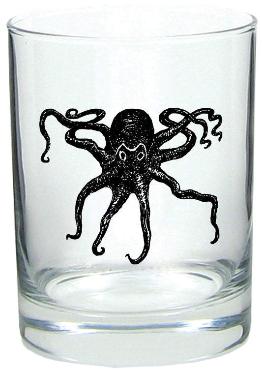 Octopus Kraken 14oz Tumbler Lowball Rocks Glass
