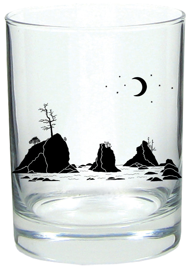 Moon Over Three Graces 14oz Tumbler Lowball Rocks Glass