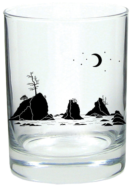 Moon Over Three Graces 14oz Tumbler Lowball Rocks Glass