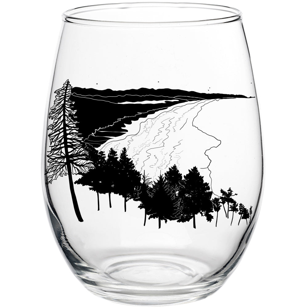Man In The Sea 15oz Stemless Wine Glass
