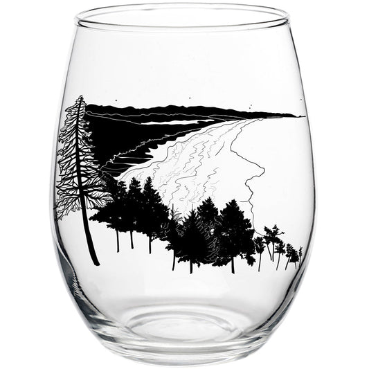 Man In The Sea 15oz Stemless Wine Glass