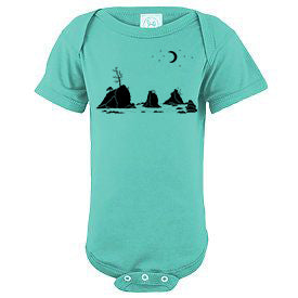 Moon Over Three Graces - Infant Bodysuit Caribbean