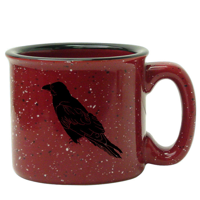 Perched Raven 15oz Ceramic Campfire Mug