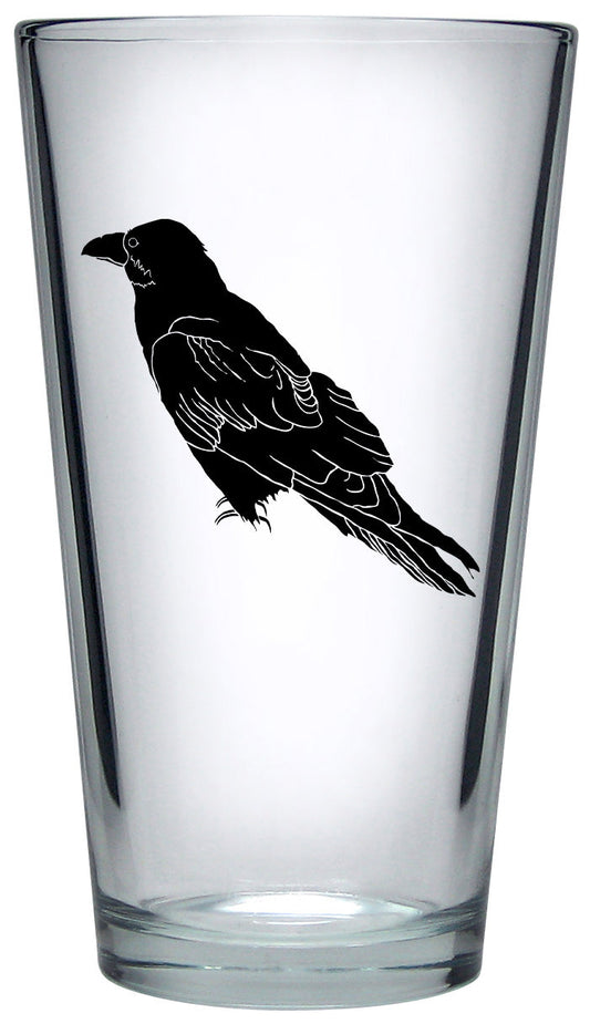 Perched Raven 16oz Pint Glass