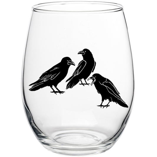 Raven's Chat 15oz Stemless Wine Glass