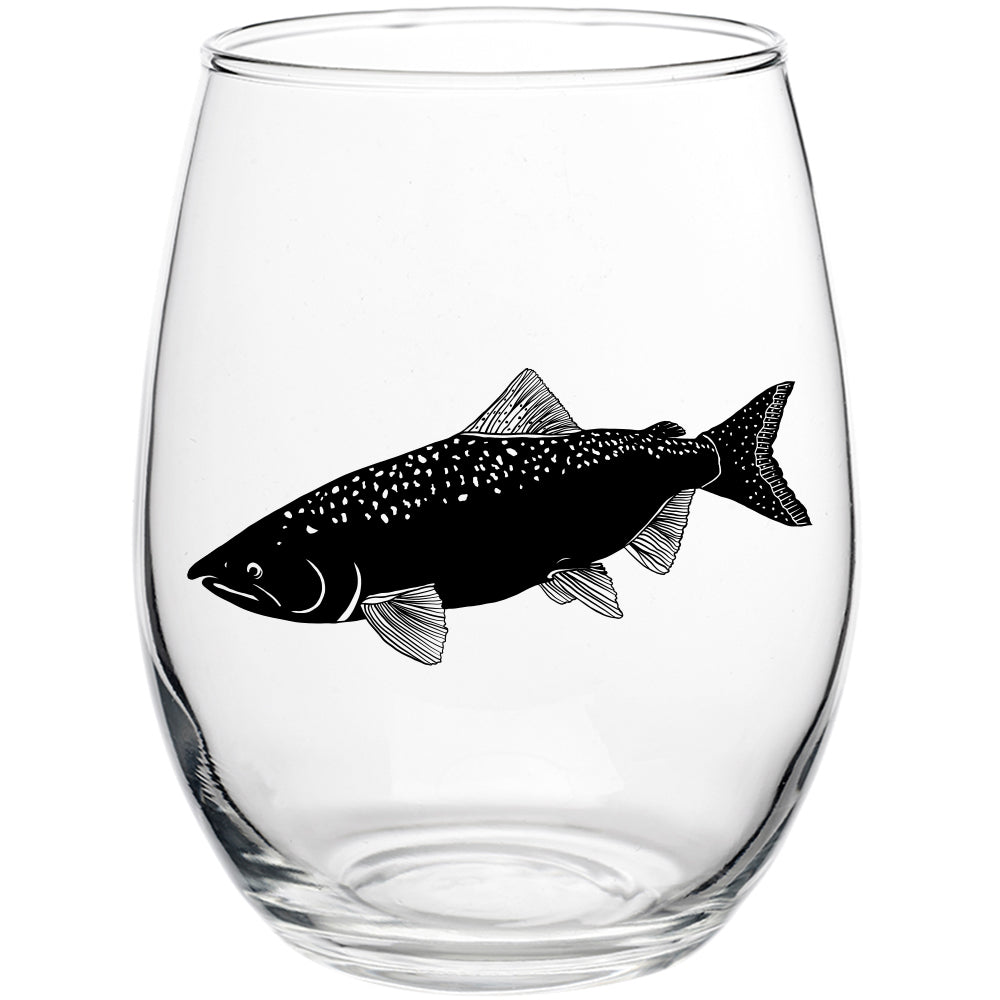Salmon 15oz Stemless Wine Glass