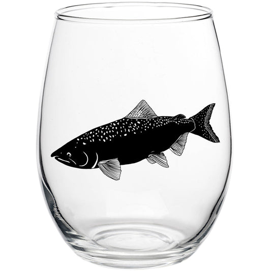 Salmon 15oz Stemless Wine Glass
