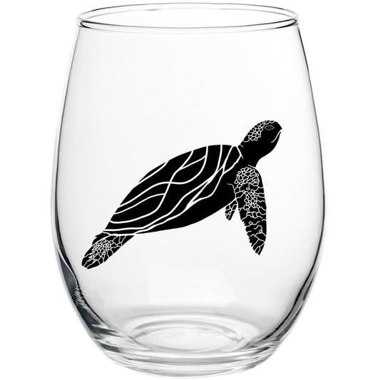 Sea Turtle 15oz Stemless Wine Glass
